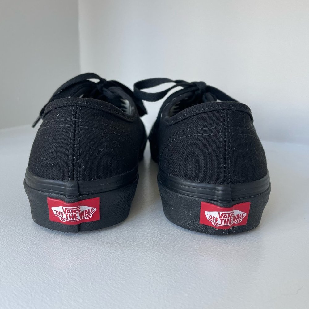 Vans Black Canvas Sneakers - Size 6 - Picture 3 of 6